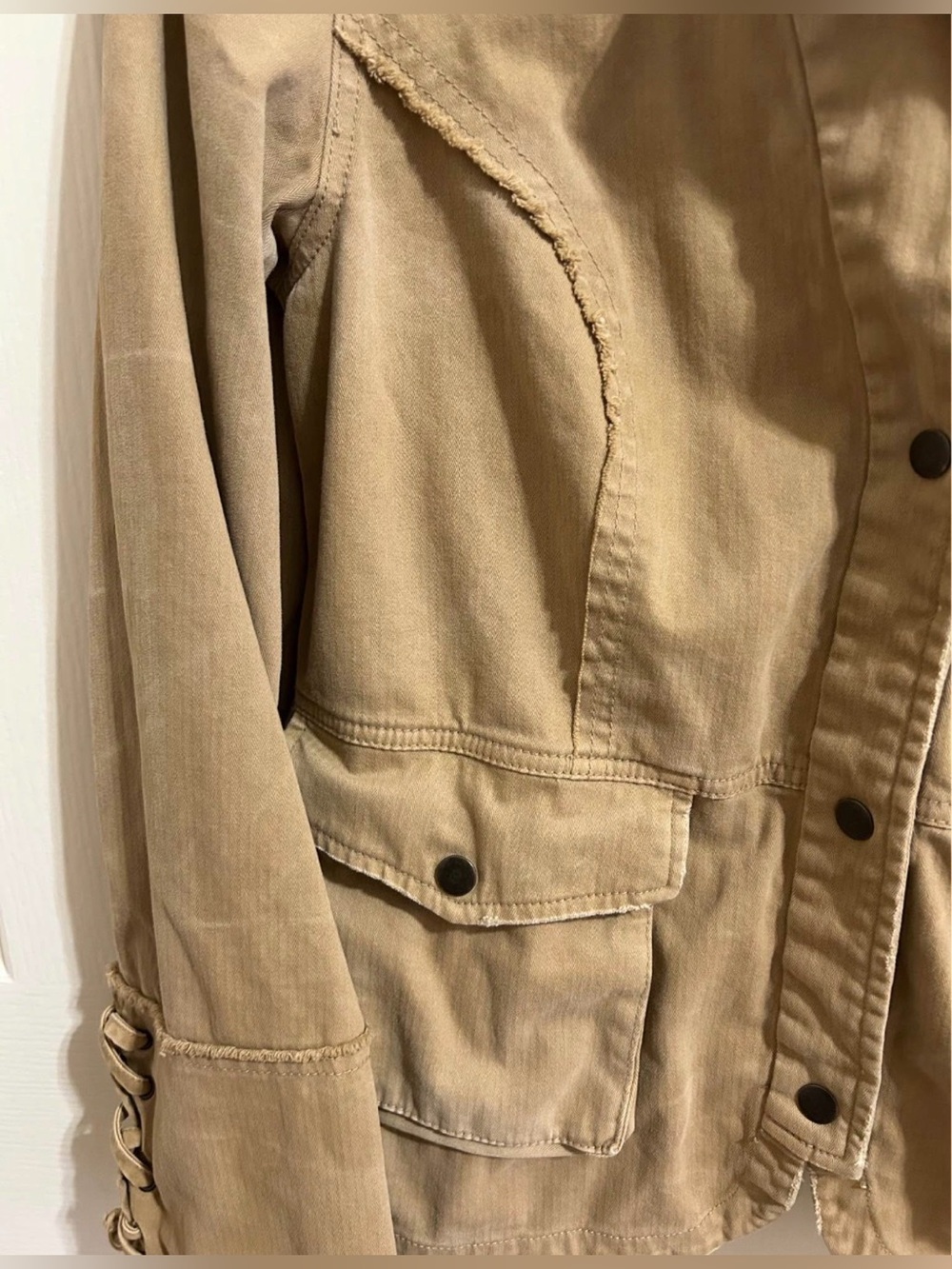 Free People ruffle jacket - Picture 2 of 12